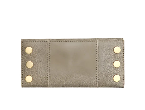 110 NORTH Bifold Wallet in Pewter/Gold