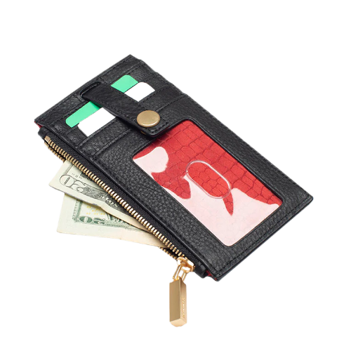210 WEST ID Wallet in Black/Gold