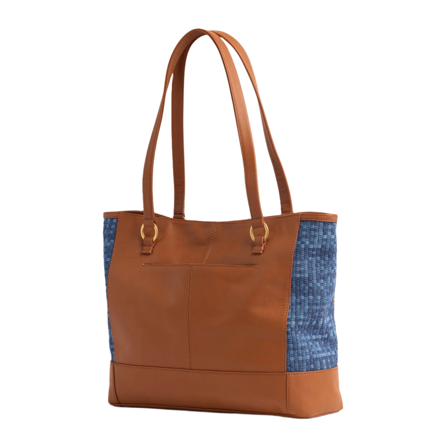 Andersen Tote in Revival Mosaic Denim/ Brushed Gold