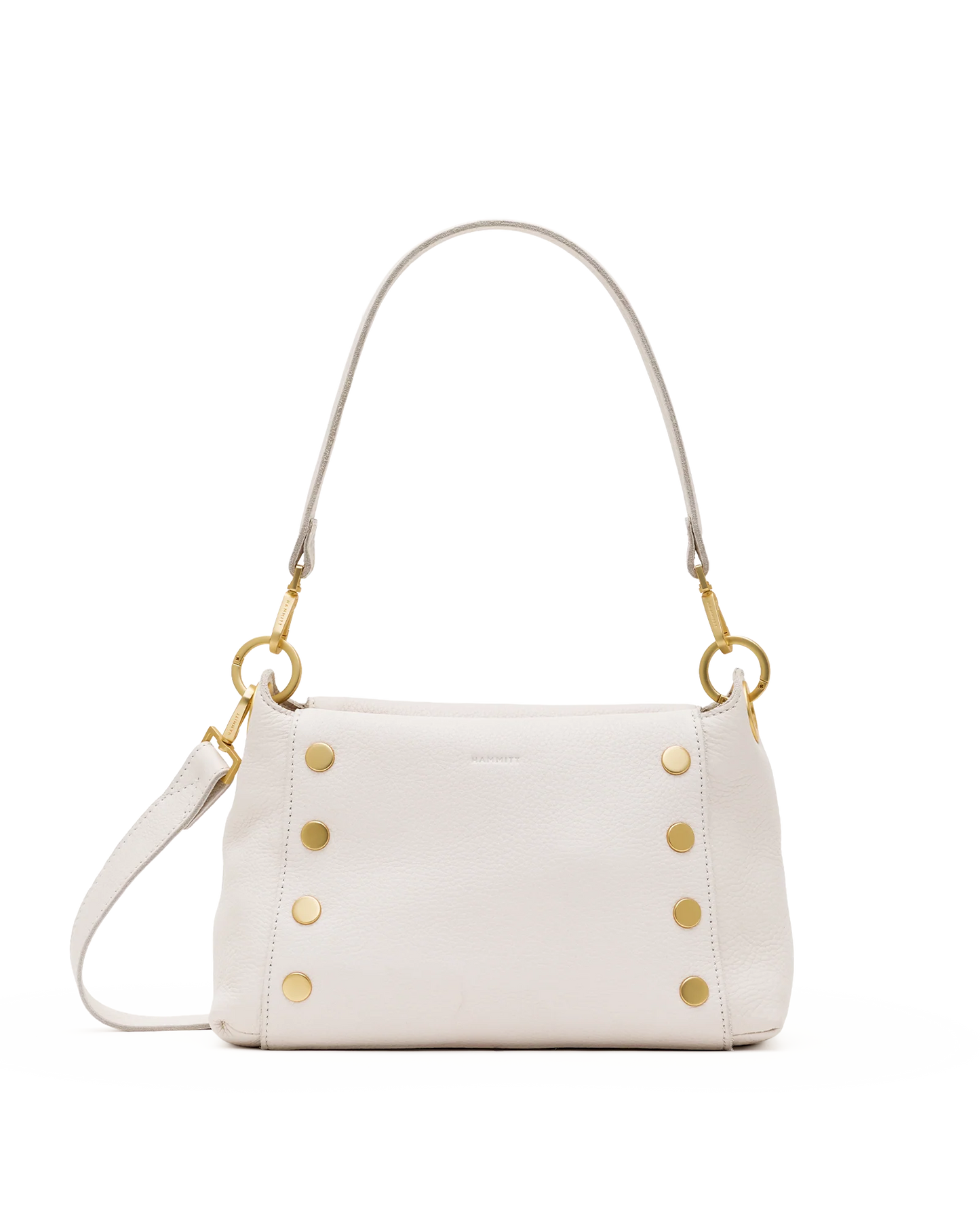 Bryant Med Handbag in Calla Lily White/Gold