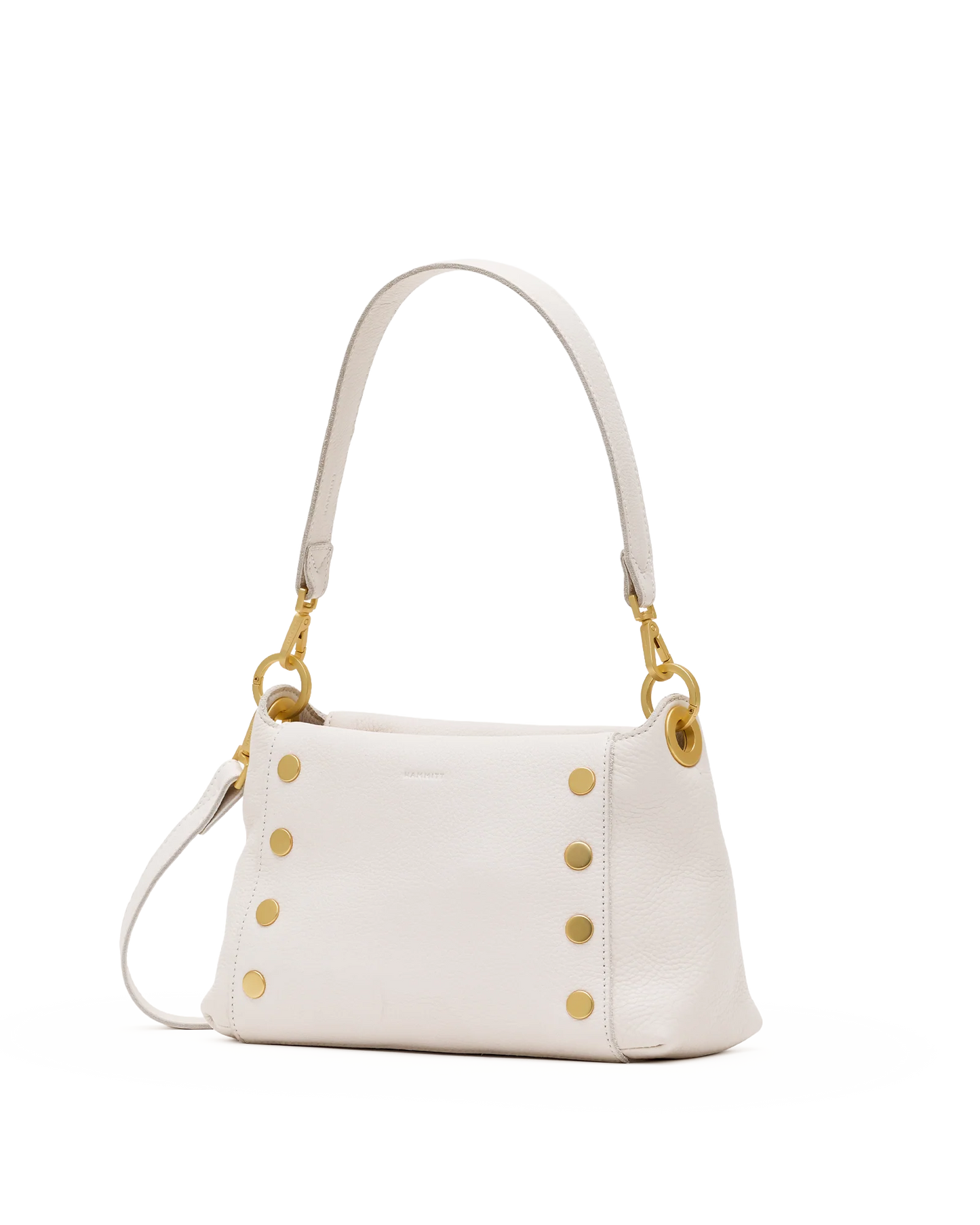 Bryant Med Handbag in Calla Lily White/Gold
