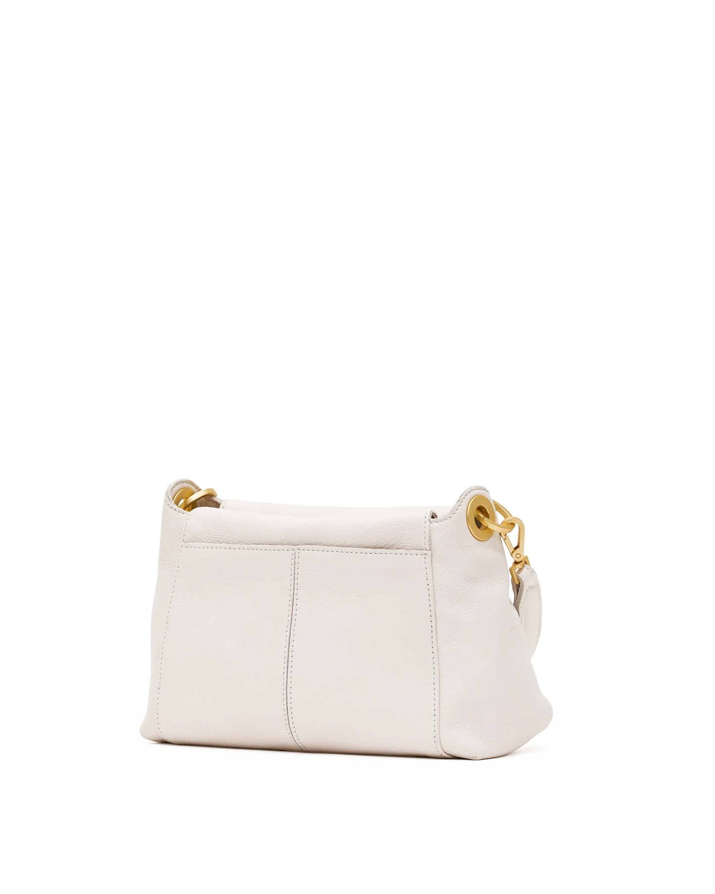 Bryant Med Handbag in Calla Lily White/Gold