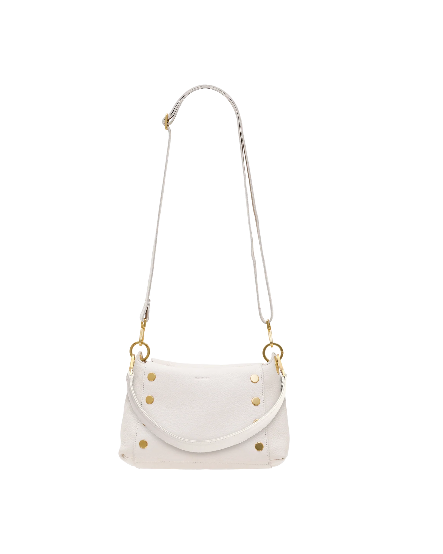 Bryant Med Handbag in Calla Lily White/Gold