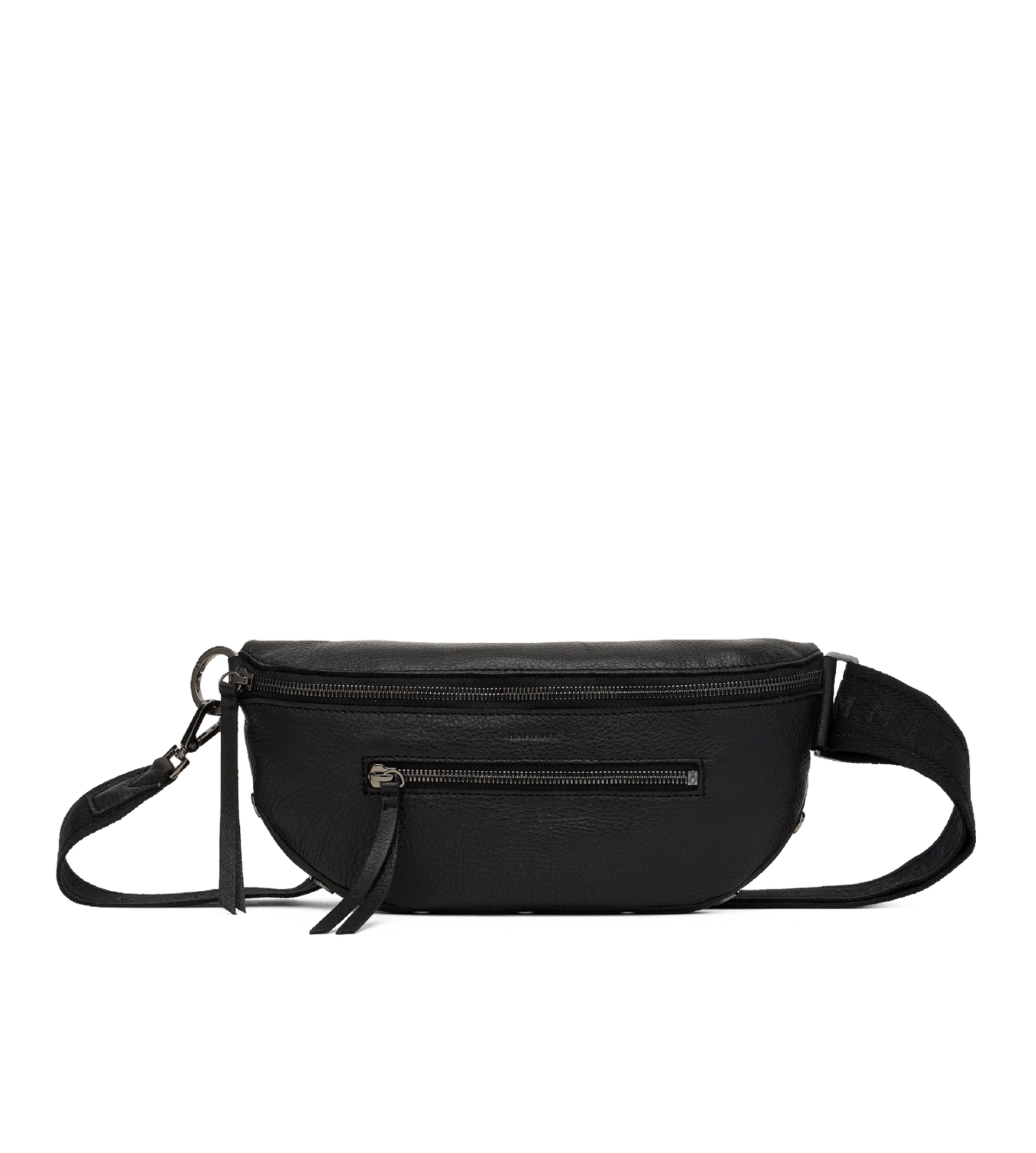 Charles Crossbody Med in Black/ Gunmetal