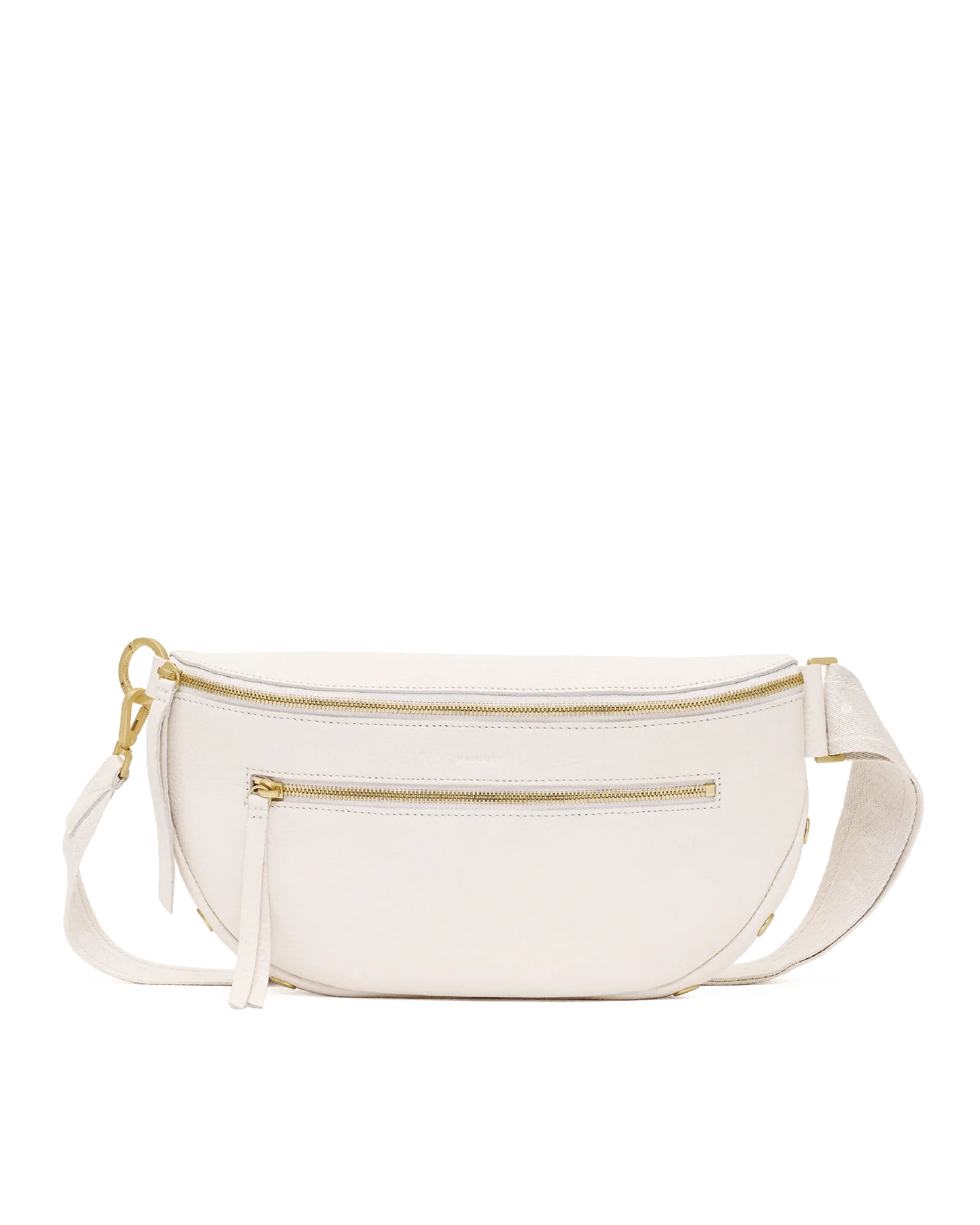 Charles Crossbody Lrg In Calla Lily White/ Gold