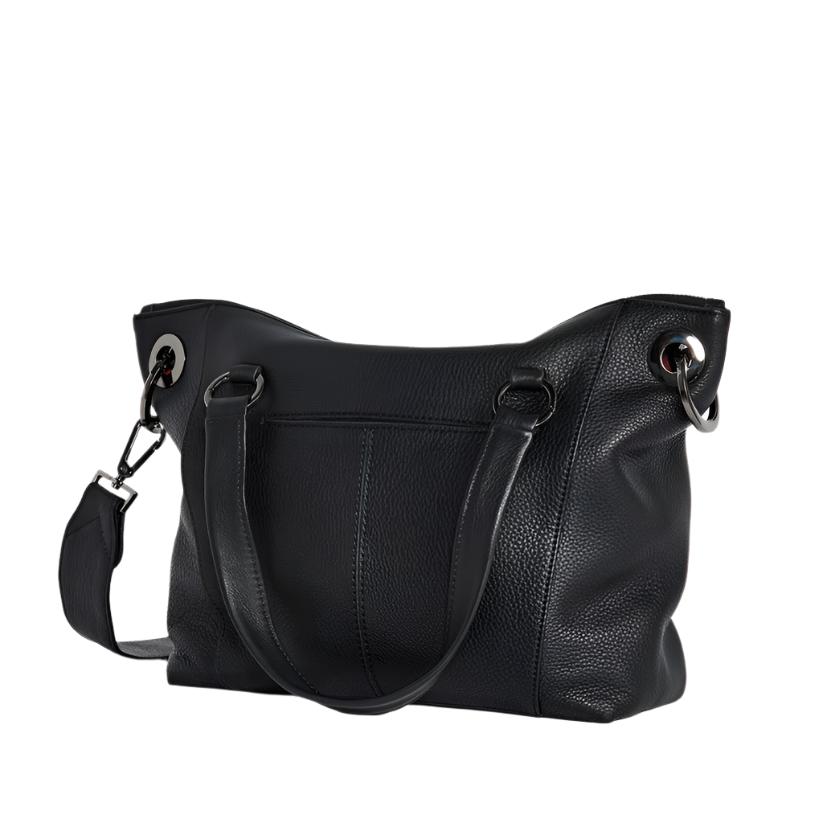 DANIEL MED Handbag in Black/Gunmetal