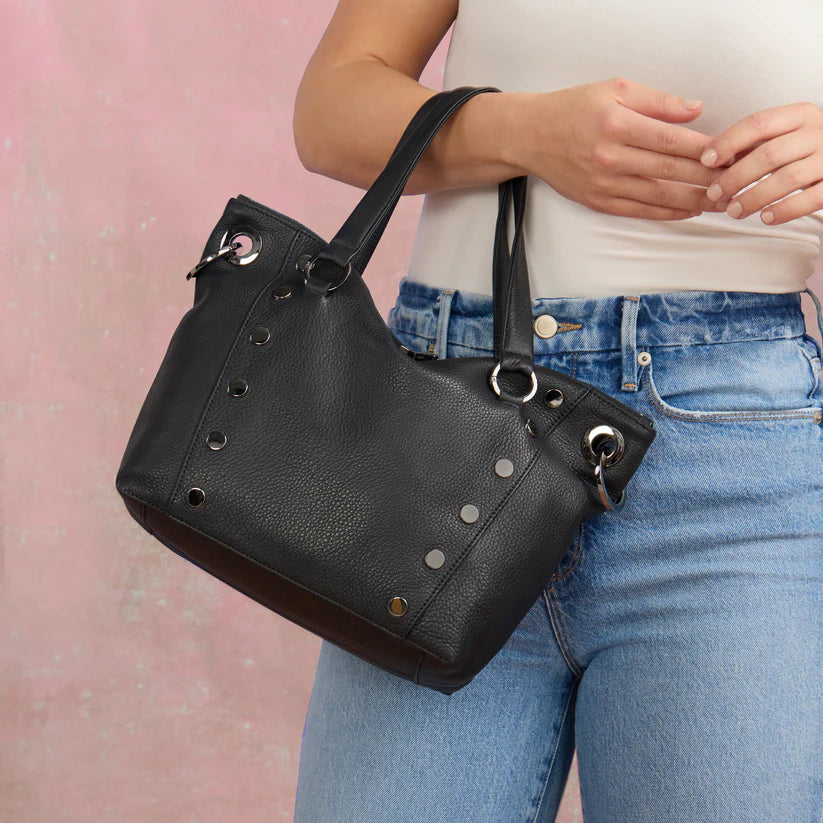 DANIEL MED Handbag in Black/Gunmetal