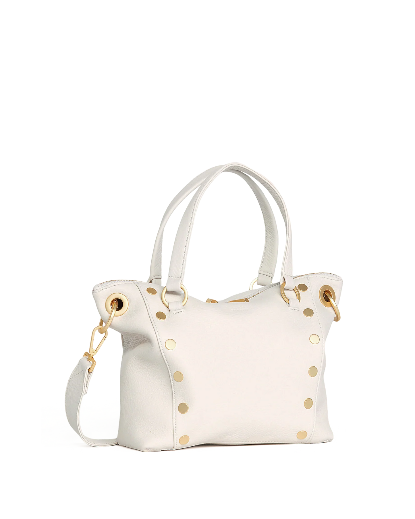 Daniel Med Handbag in Calla Lily White/Gold