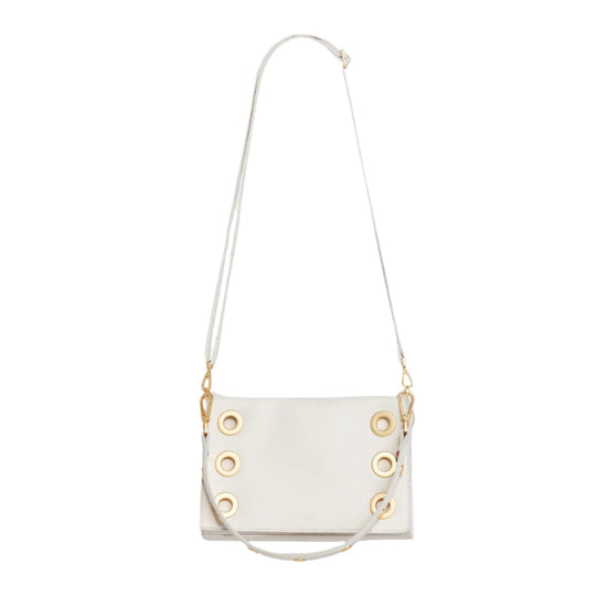 MONTANA CLUTCH SML in Calla LIly White/Gold