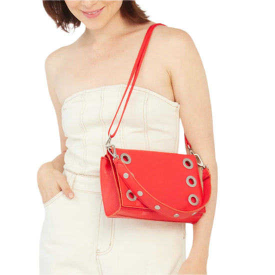 MONTANA CLUTCH SML in Lighthouse Red/Silver