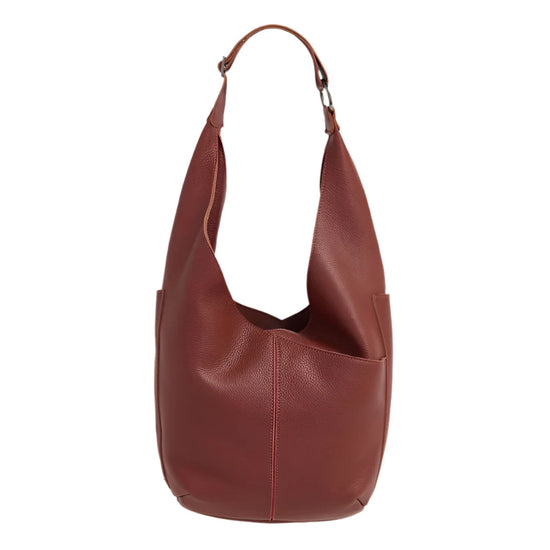 TOM ZIP Shoulder Bag in Baroque Brown/Gunmetal