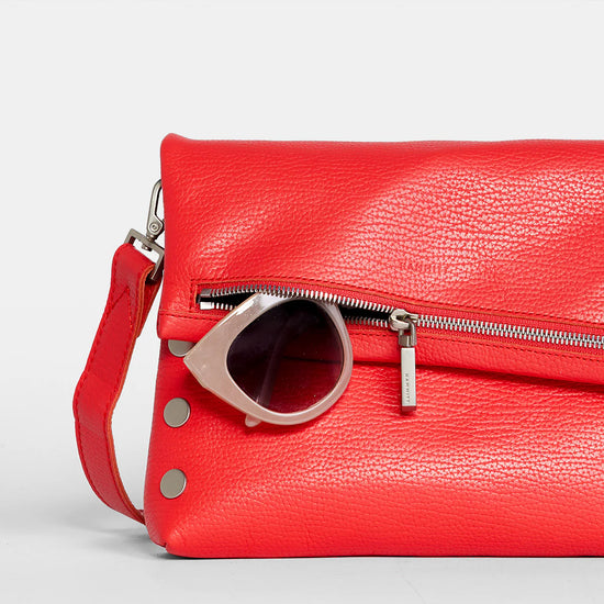 VIP MED Handbag in Lighthouse Red/ Silver