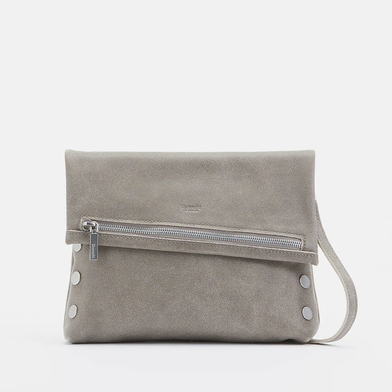 VIP LRG Oversized Crossbody Clutch in Pewter/Silver