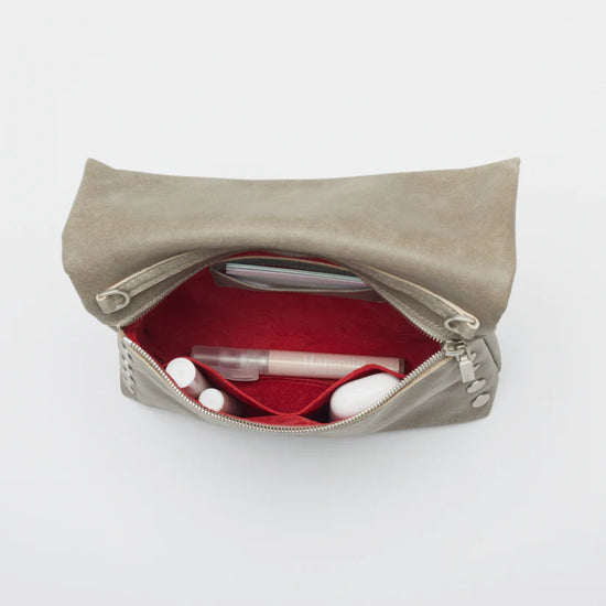 VIP LRG Oversized Crossbody Clutch in Pewter/Silver