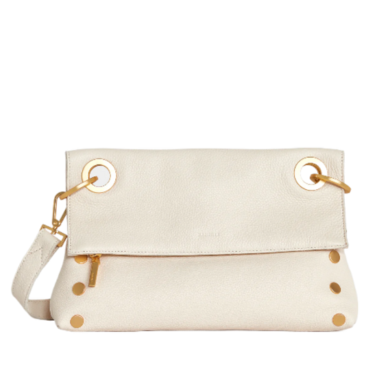 VIP MONTANA MED Crossbody Clutch in Calla Lily White/ Gold
