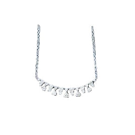 Diamond Scatter Necklace in 14KW