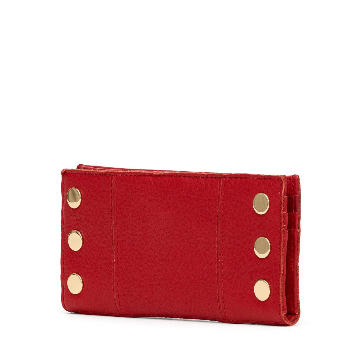 110 NORTH Wallet in Chili Red/ Gold