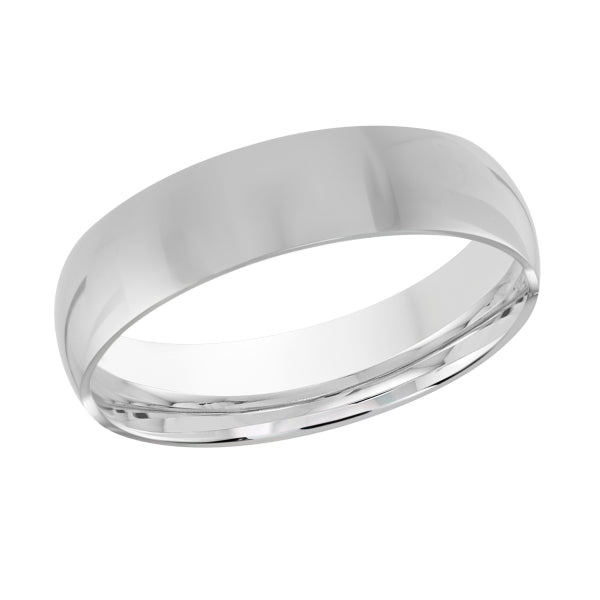 6x1.4 mm Polished Band in 14K White Gold
