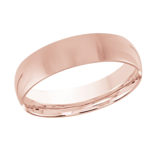 6x2.2 mm Polished Band in 14K Rose Gold