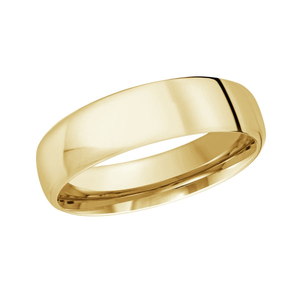 5.5mm Modern Fit Polished Band in 14K Gold