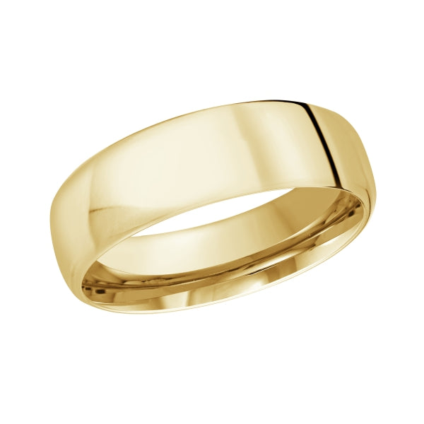 6.5mm Modern Fit Polished Band in 14K