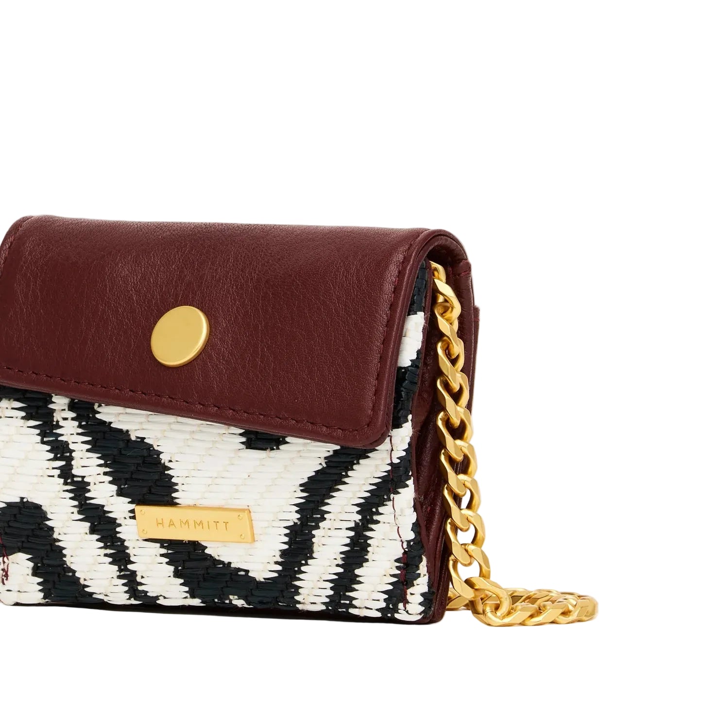 Montana Mini on Chain in Zebra/ Brushed Gold