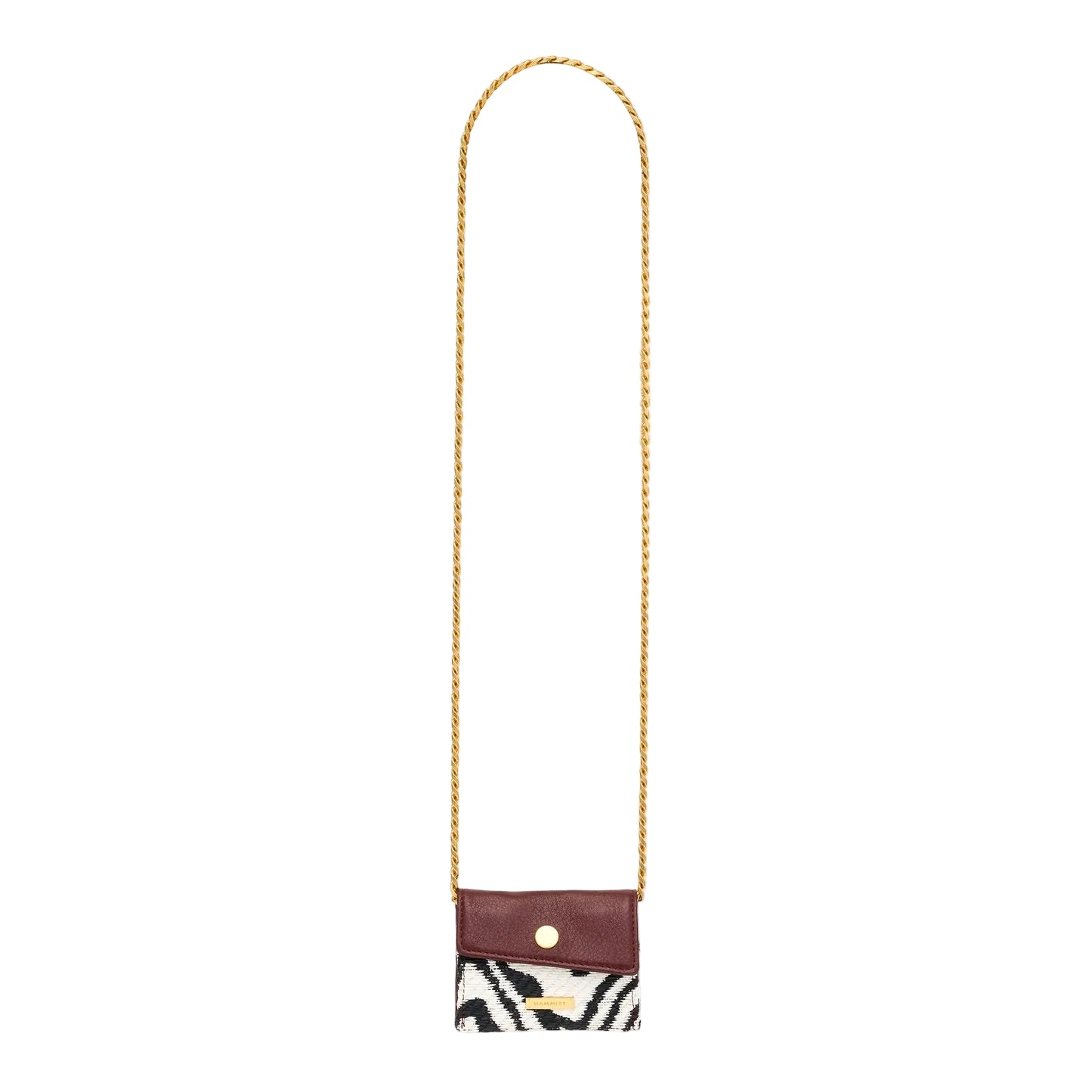 Montana Mini on Chain in Zebra/ Brushed Gold