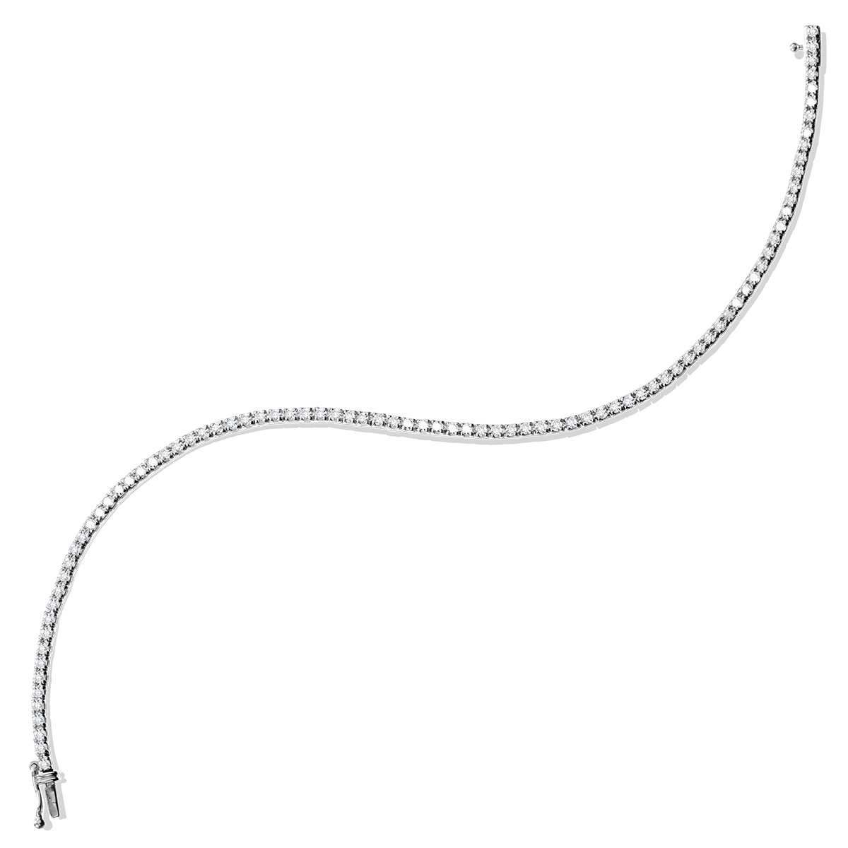 3.0 ct Lab-Grown Diamond Tennis Bracelet in 14KY