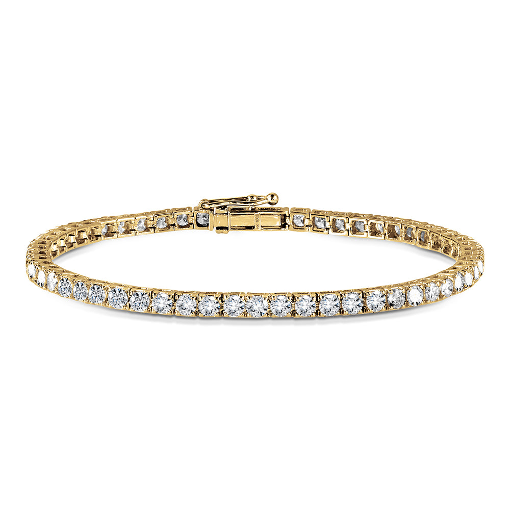 5.0 ct Lab-Grown Diamond Tennis Bracelet in 14KY