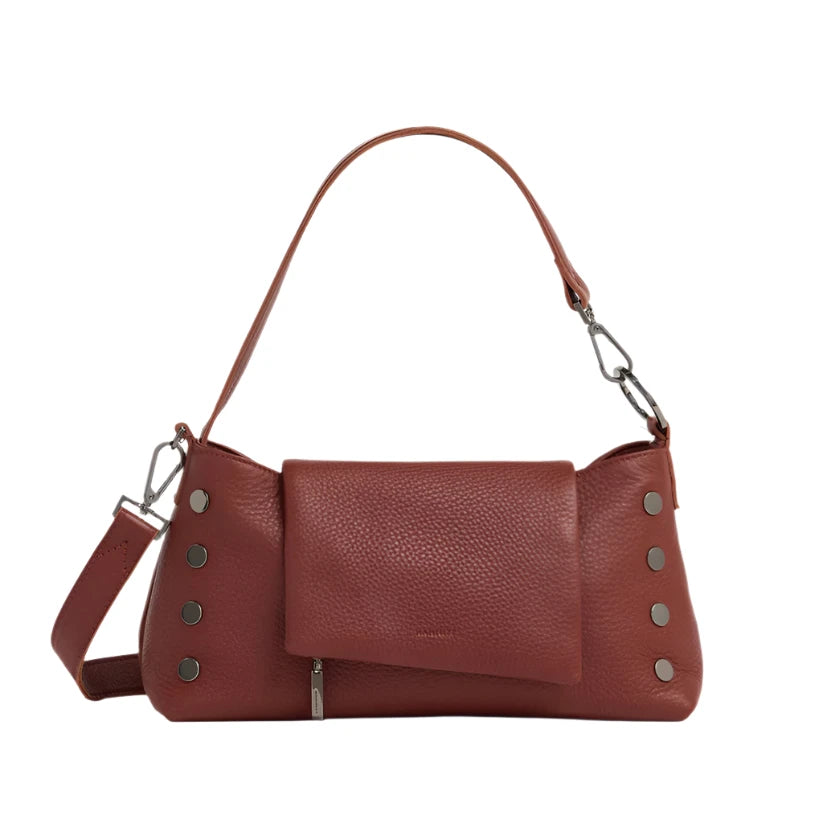 VIP SATCHEL Handbag in Baroque Brown/Gunmetal