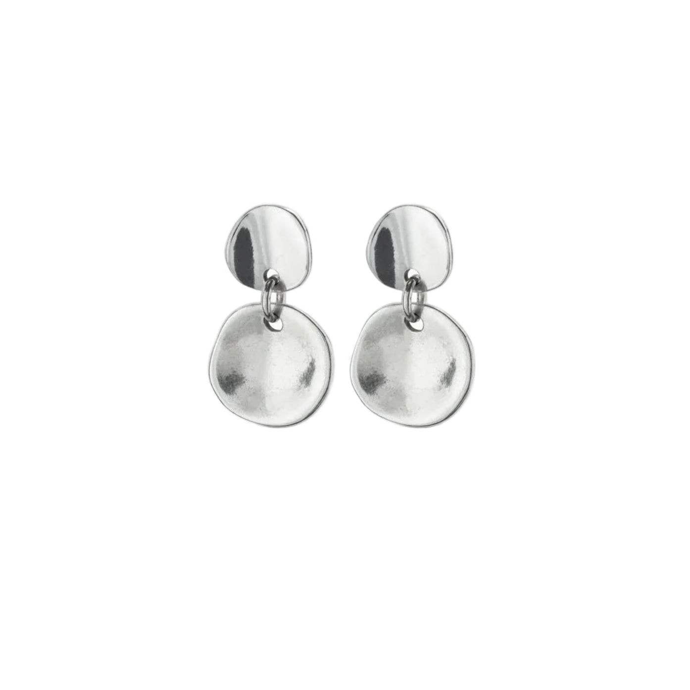 Scales Circle Drop Earrings