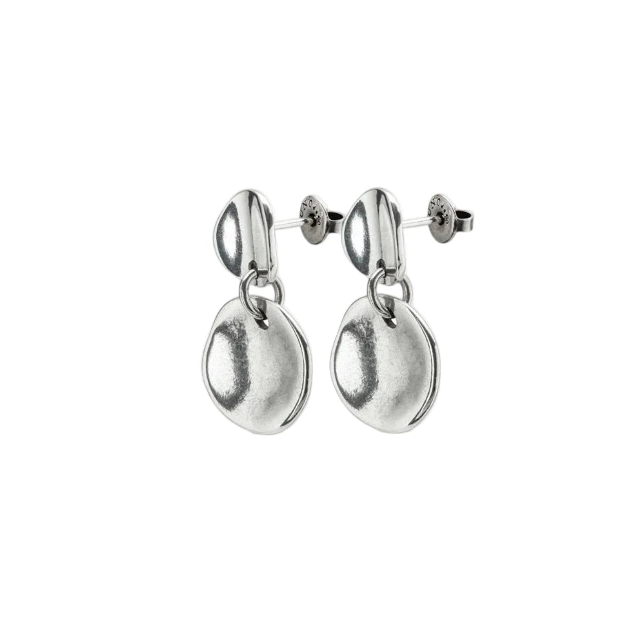 Scales Circle Drop Earrings