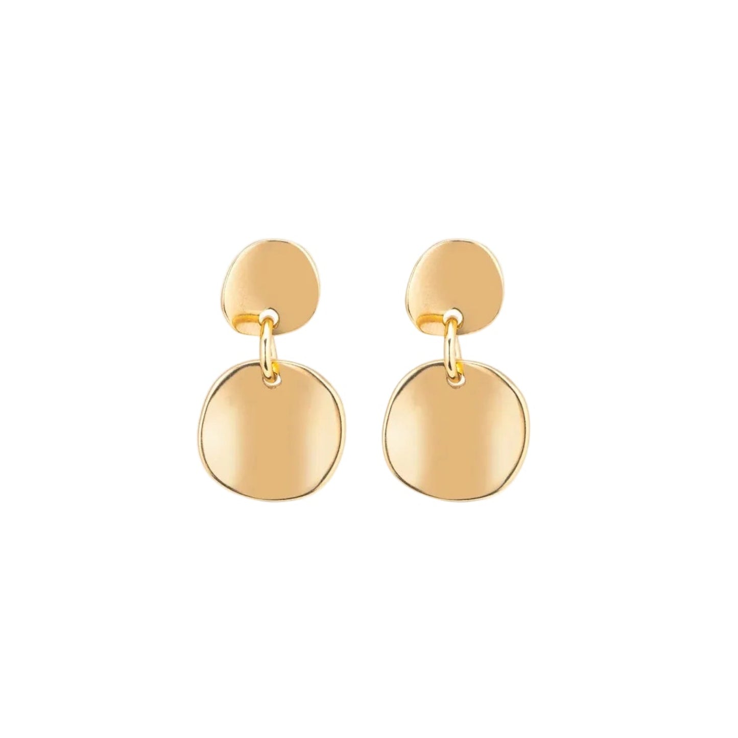 Scales Circle Drop Earrings