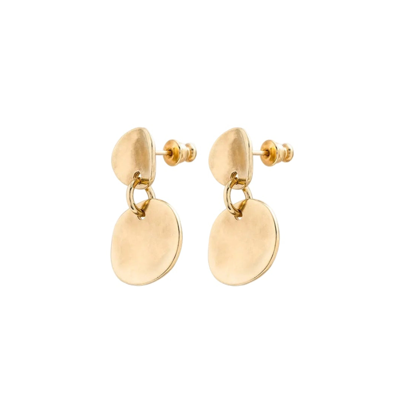 Scales Circle Drop Earrings