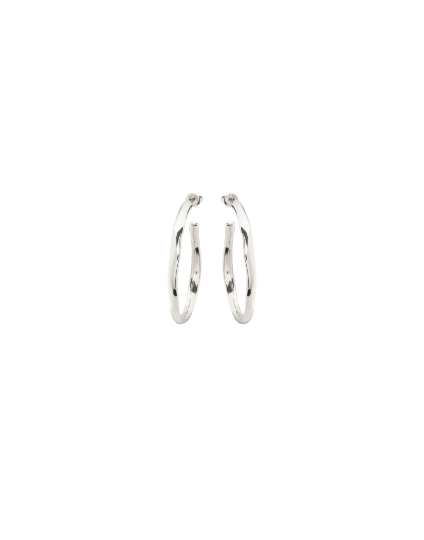 OHMMM Hoop Earrings in Silver