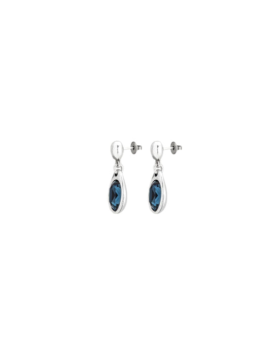 FLASHES Earrings in Blue/Silver