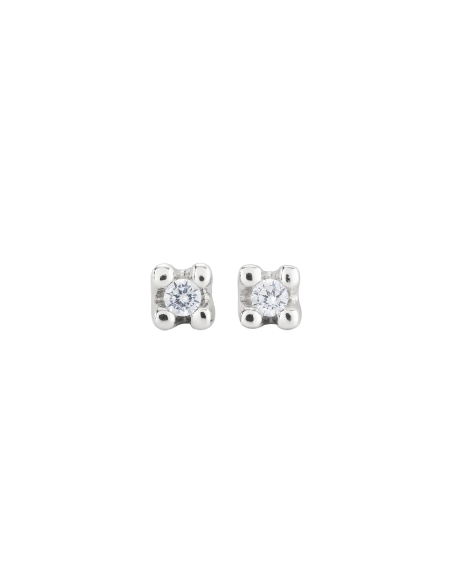 COSMOS Stud Earrings in Silver