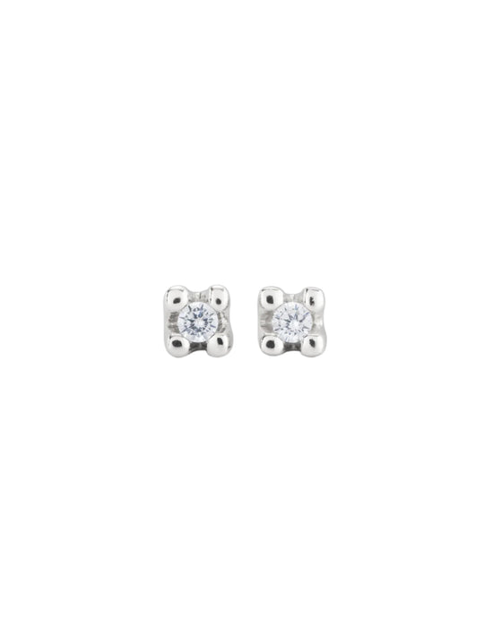 COSMOS Stud Earrings in Silver