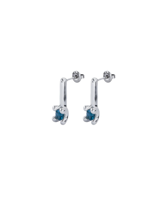 DIVINE Earrings in Blue/Silver