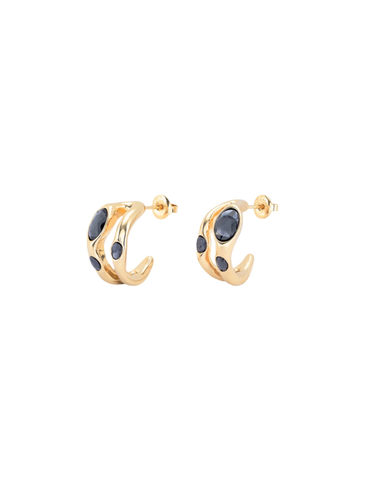 SUNSHINE Hoop Earrings in Gold