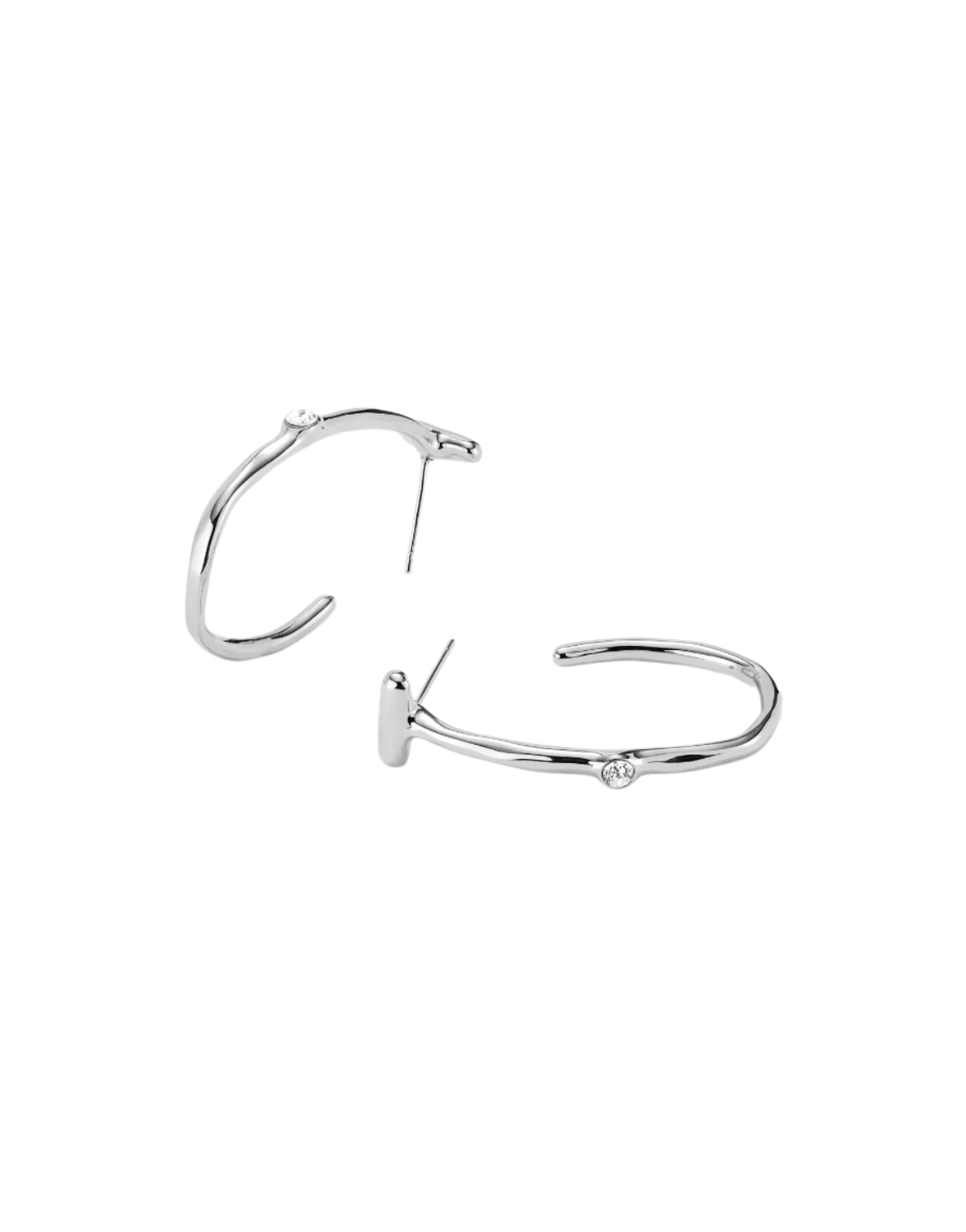 SER IN DOMITABLE Hoop Earrings in Silver