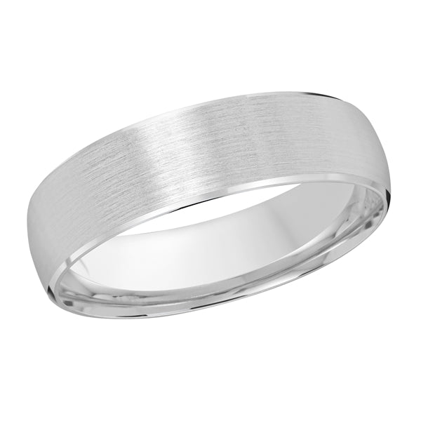 6x2.2 mm Satin Finish Band in 14K White Gold