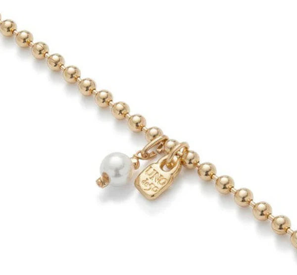 Retired SER UNICO EXC Bracelet in Gold with Pearl Charm