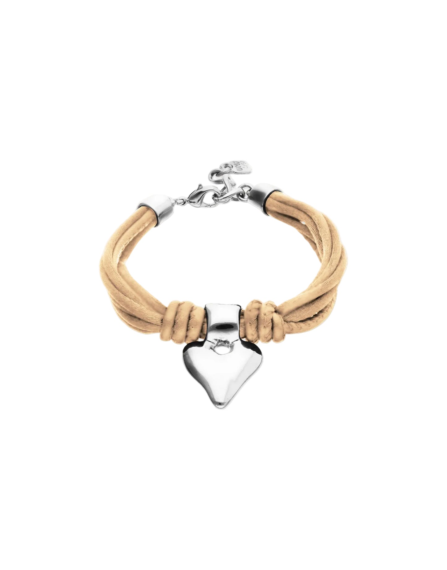 Beat Leather Bracelet with Heart