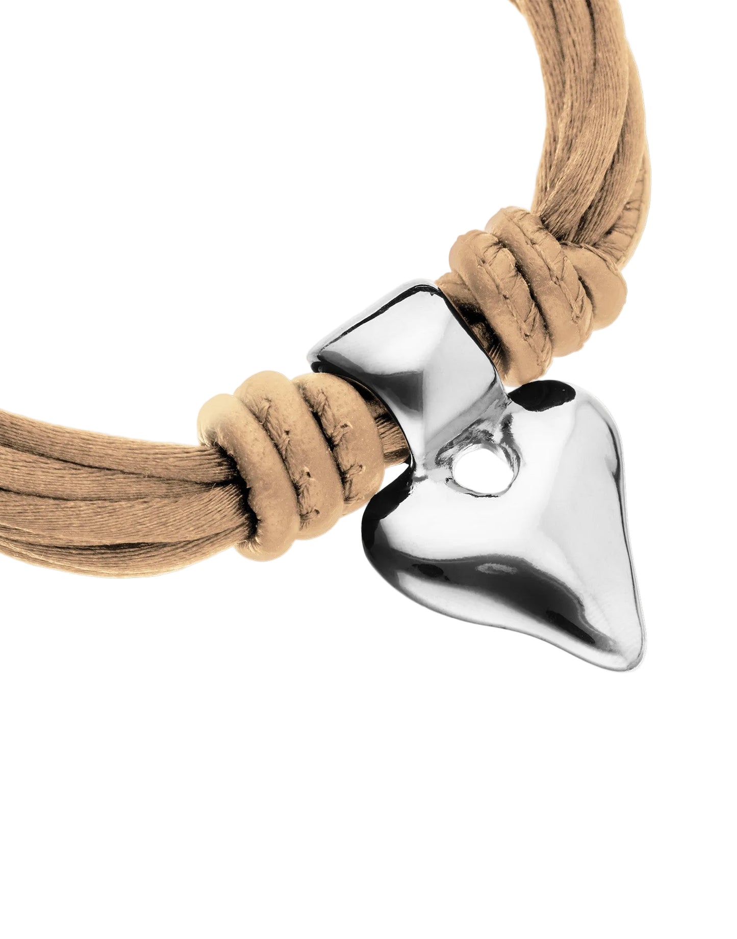 Beat Leather Bracelet with Heart