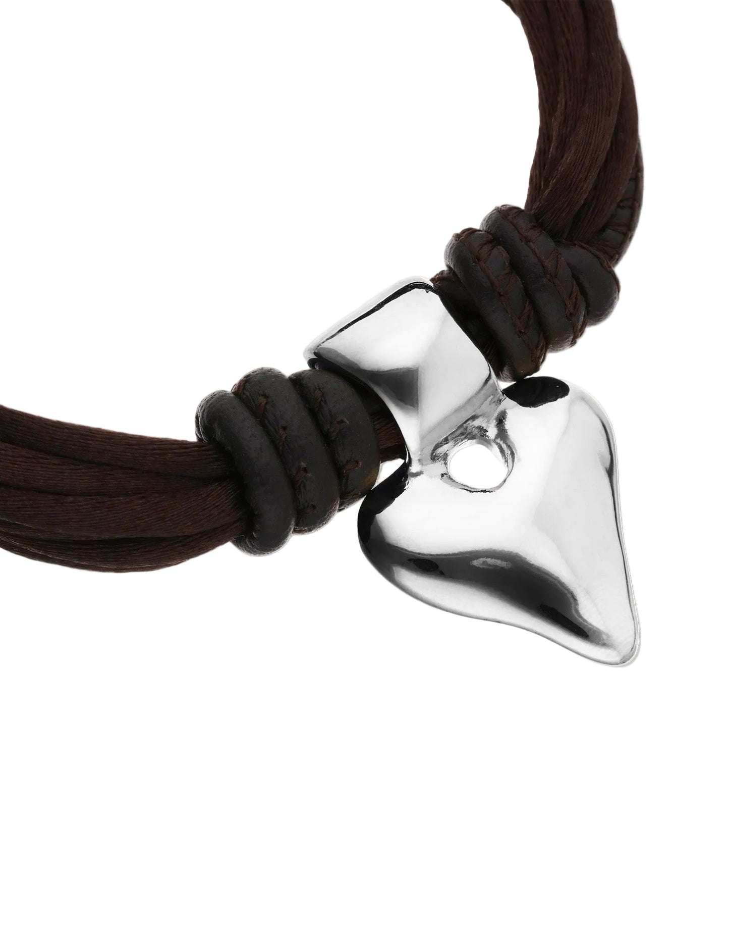 Beat Leather Bracelet with Heart