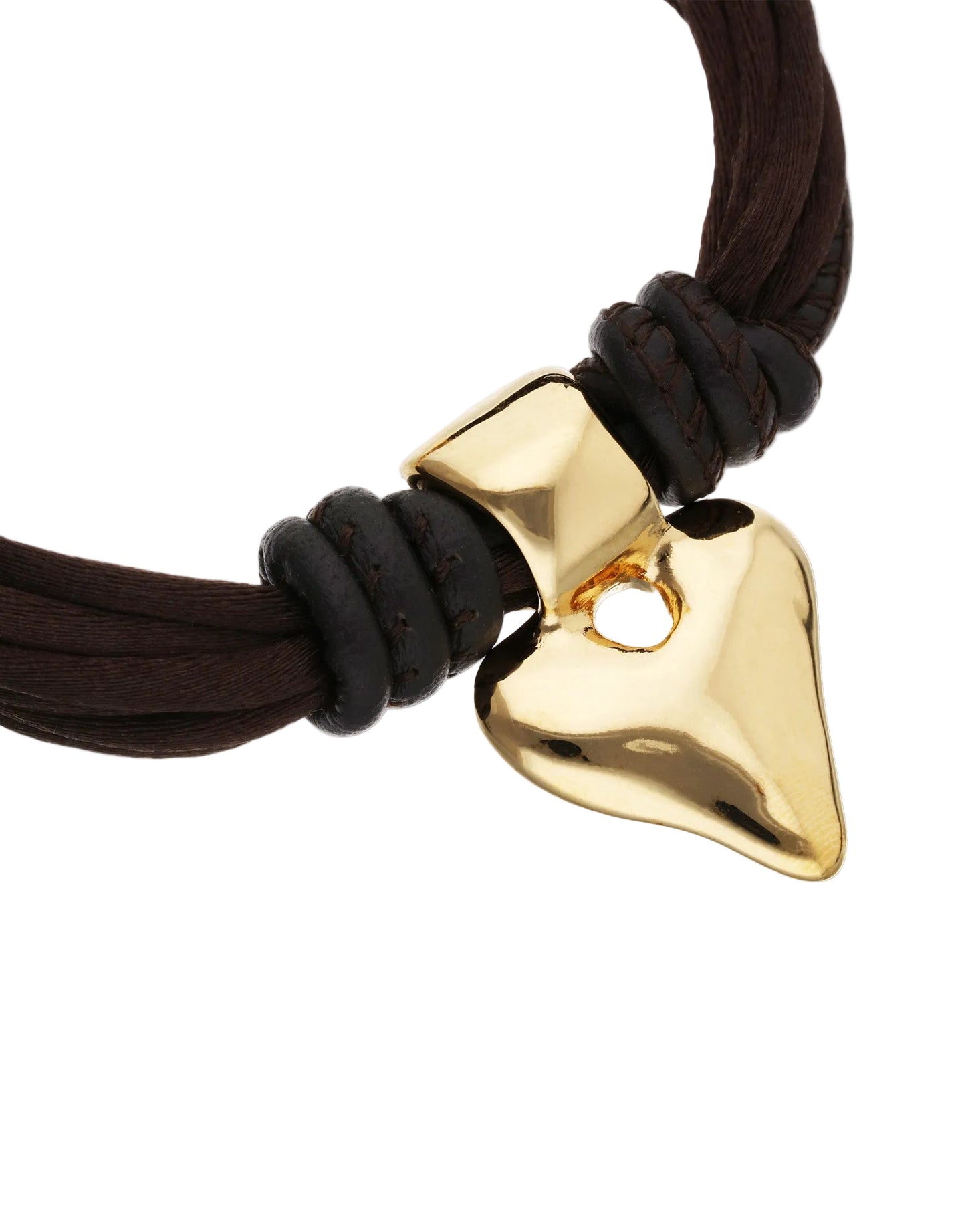 Beat Leather Bracelet with Heart