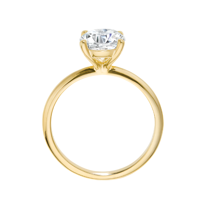 Classic 2 Ct. Round Solitaire in 14k Yellow Gold