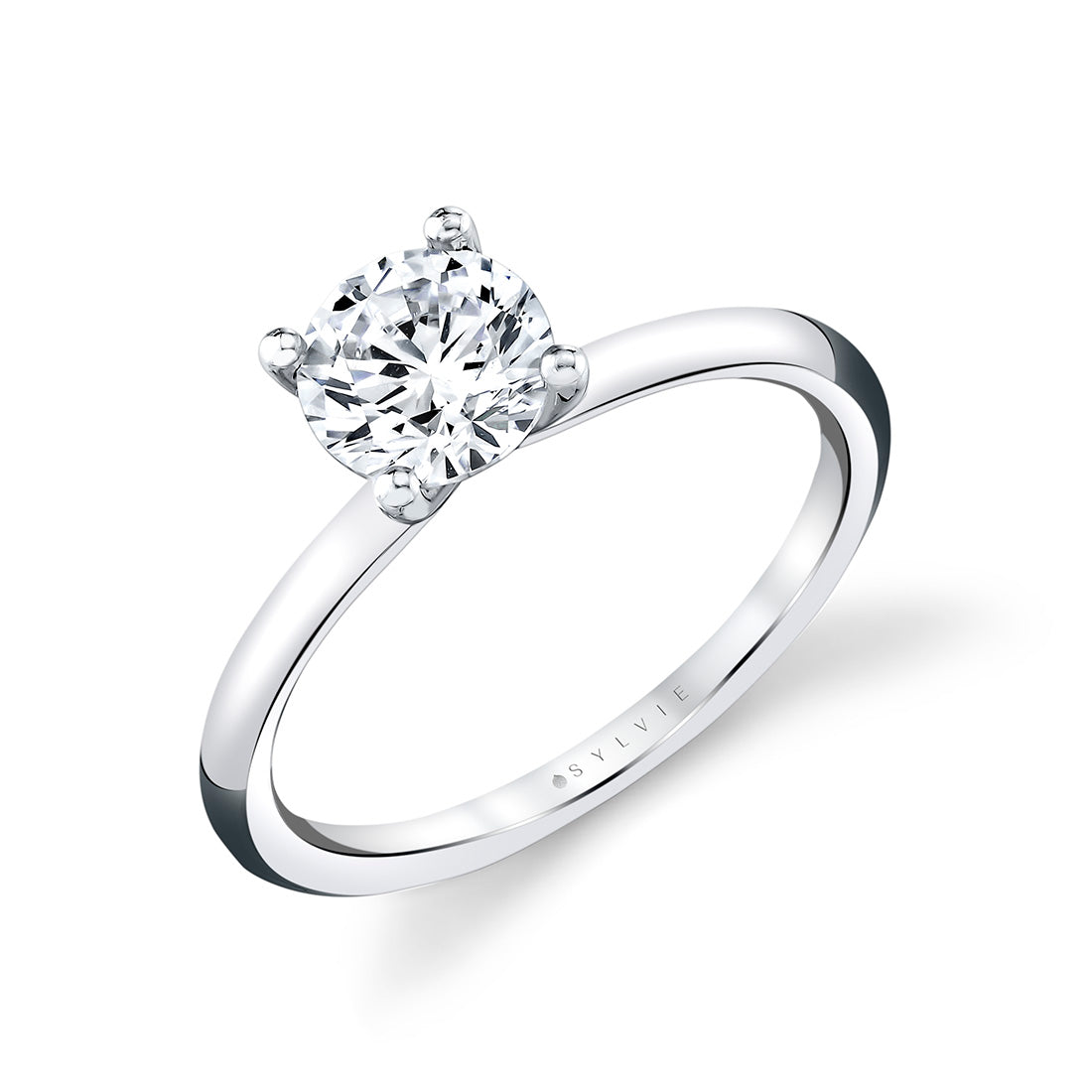 AMELIA 1.75ct Round Classic Solitaire Ring in 14KW