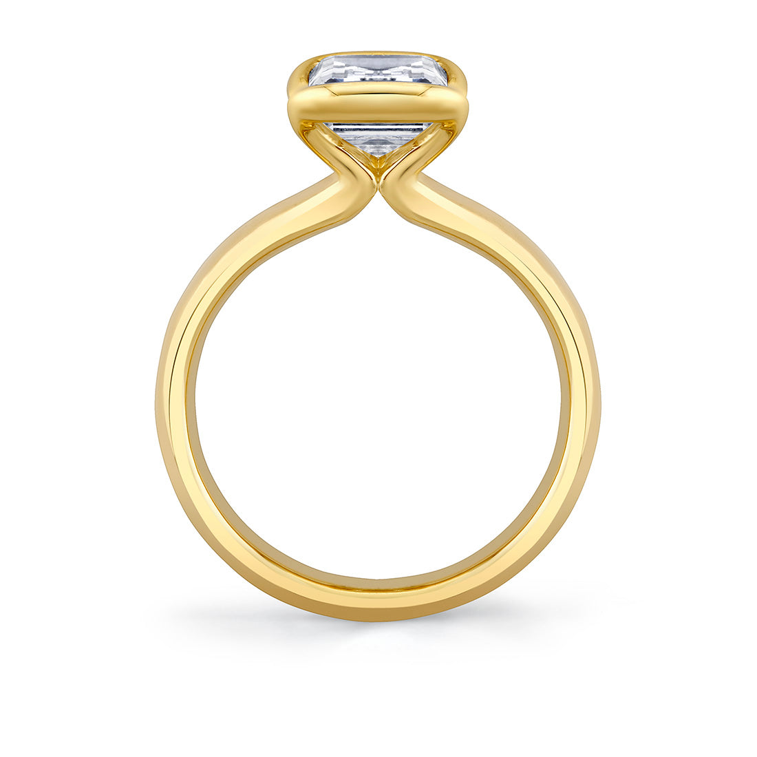 AURELINE Solitaire Ring in 14KY with 2.02ct Radiant Lab Diamond